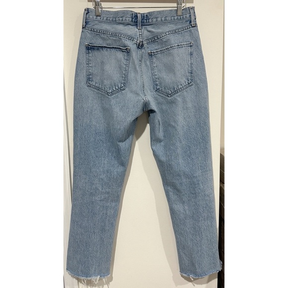 Agolde Riley High Rise Straight Leg Crop Jean Normcore - Picture 4 of 11